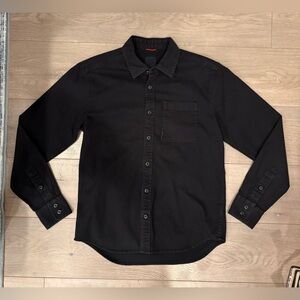 Topo Designs Shirt Mens Medium Black Hiking Camping Outdoors Durable Stretch